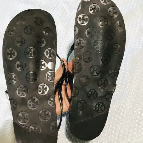 Tory Burch silver sandals