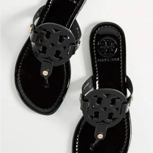 Tory Burch Women's Black Sandals size 8 1/2
