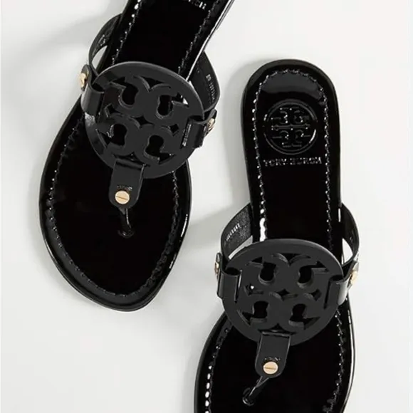 Tory Burch Women's Black Sandals size 8 1/2