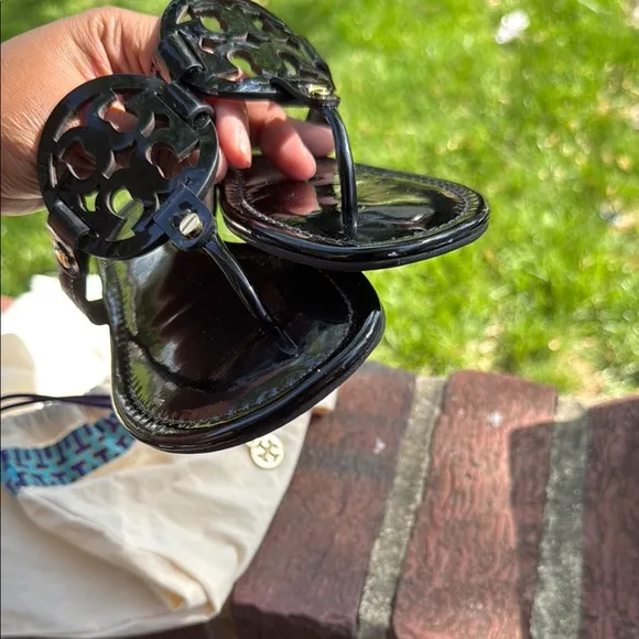 Tory Burch Women's Black Sandals size 8 1/2