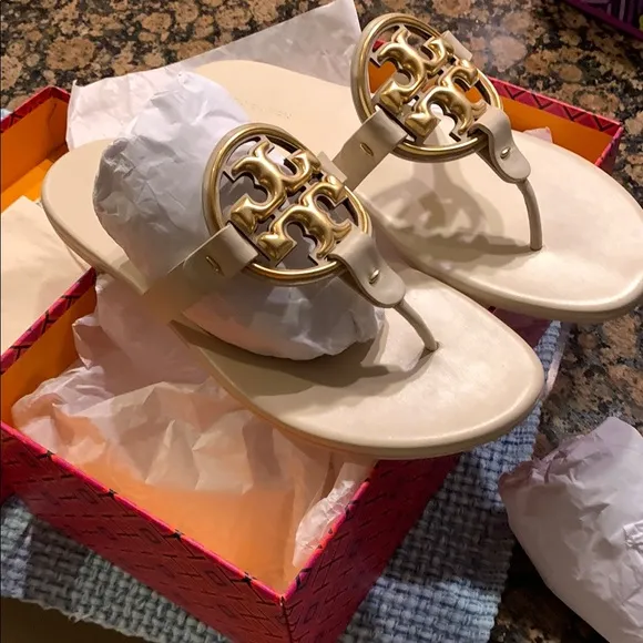 Tory Burch Women's Cream Sandals