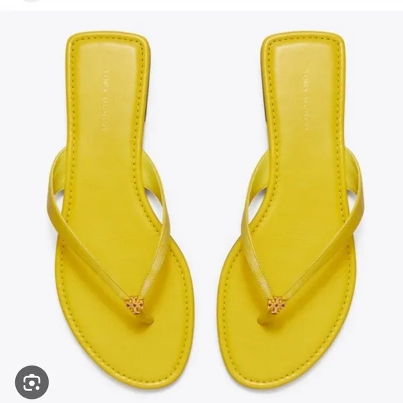 Tory Burch Yellow Flip Flop Sandals