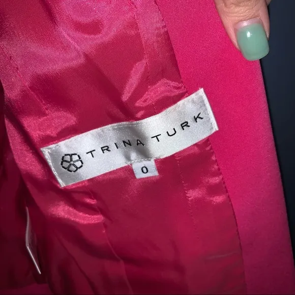 Trina Turk Hot Pink Blazer Size 0