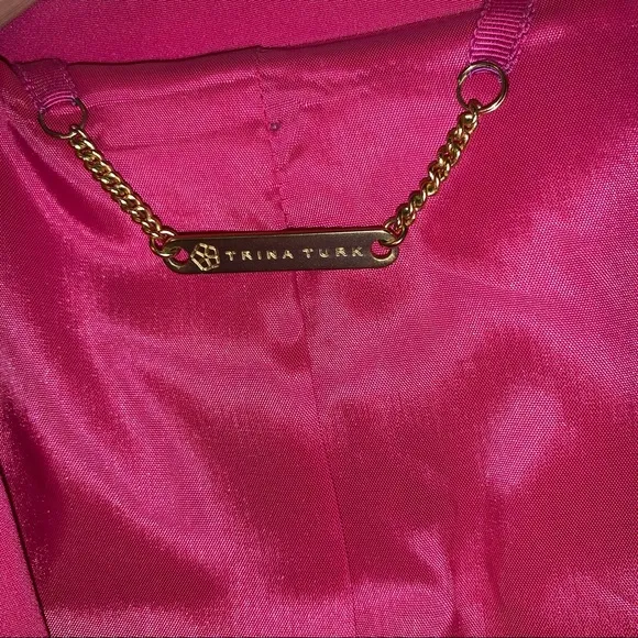 Trina Turk Hot Pink Blazer Size 0
