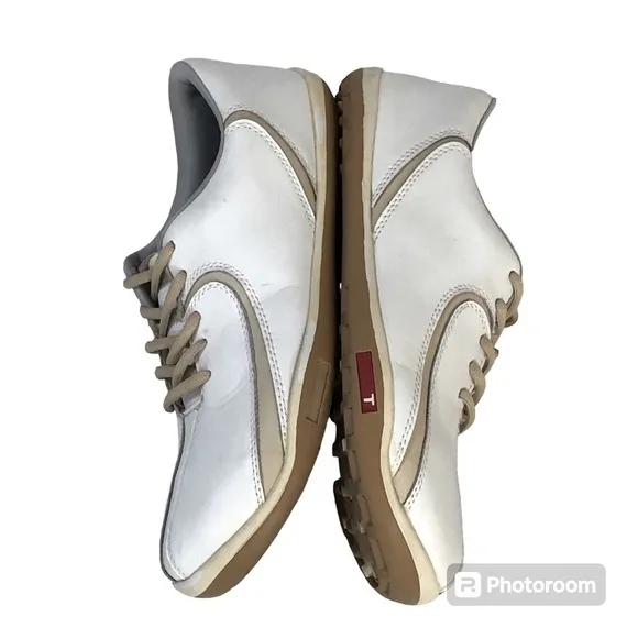 True Linkswear True Isis Women’s Leather Golf Shoes - White/Prosecco size 10