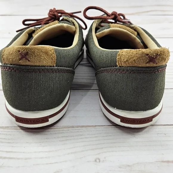 Twisted X Casual Shoes Womens Kicks Lace Up 6.5 M‎ Gray Red WCA0030