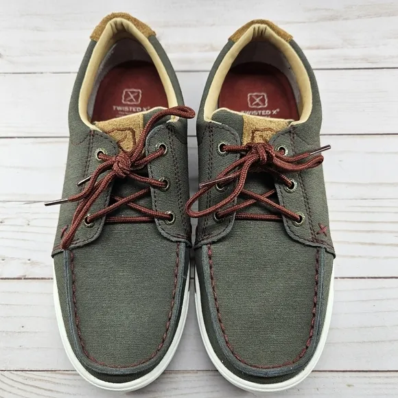 Twisted X Casual Shoes Womens Kicks Lace Up 6.5 M‎ Gray Red WCA0030