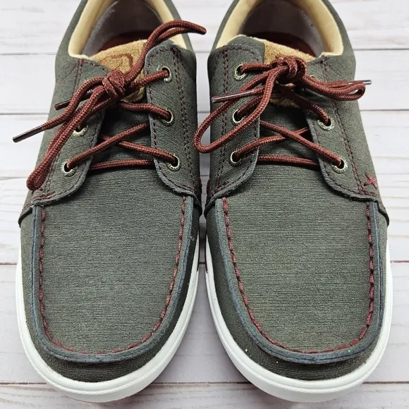 Twisted X Casual Shoes Womens Kicks Lace Up 6.5 M‎ Gray Red WCA0030