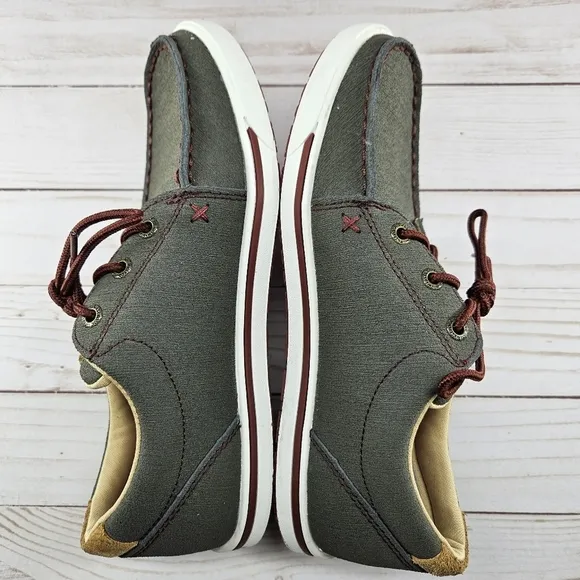Twisted X Casual Shoes Womens Kicks Lace Up 6.5 M‎ Gray Red WCA0030