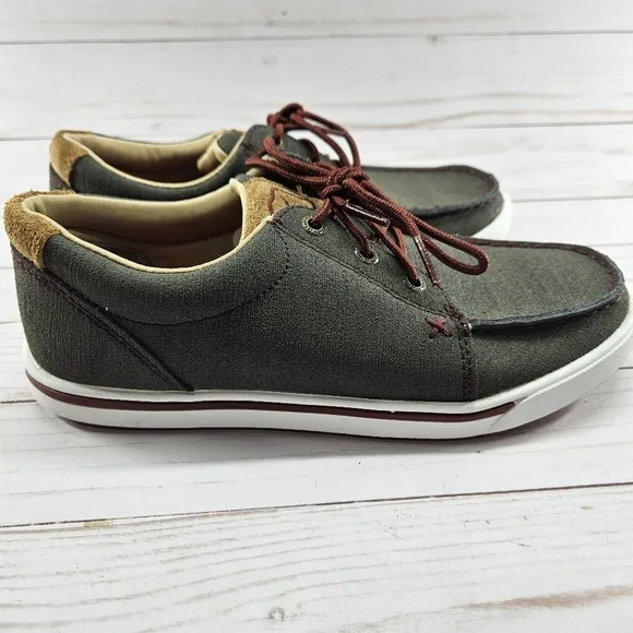 Twisted X Casual Shoes Womens Kicks Lace Up 6.5 M‎ Gray Red WCA0030