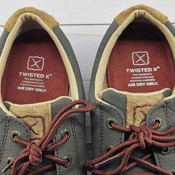 Twisted X Casual Shoes Womens Kicks Lace Up 6.5 M‎ Gray Red WCA0030