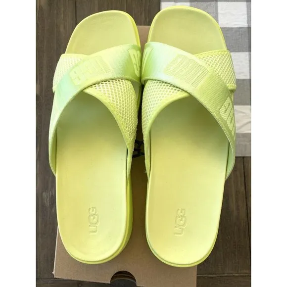 UGG EMILY MESH WOMEN’S SLIDES SANDALS 1119491 POLLEN YELLOW/ AUTHENTIC