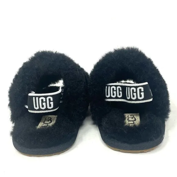 UGG Fluff Yeah Sandal Black Toddler 2/3