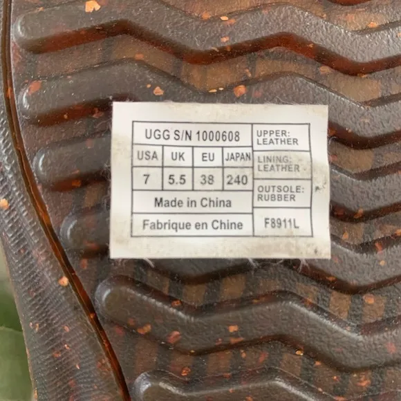 UGG leather woman’s Sandals size 7  NWOT