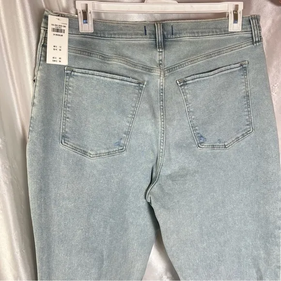 Ultra High Rise Light Wash Flare Jeans Size 18R NWT Y2K Vintage Fit 34” Inseam