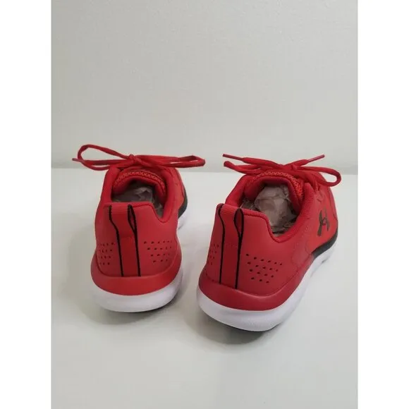 Under Armour Boys' Assert 9 Wide Running Shoes in Red - Size 6.5Y