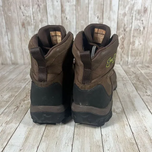Under Armour Men's Uniform/Black UA Wall Hanger Leather Mid‎ Hiking Boots US 12