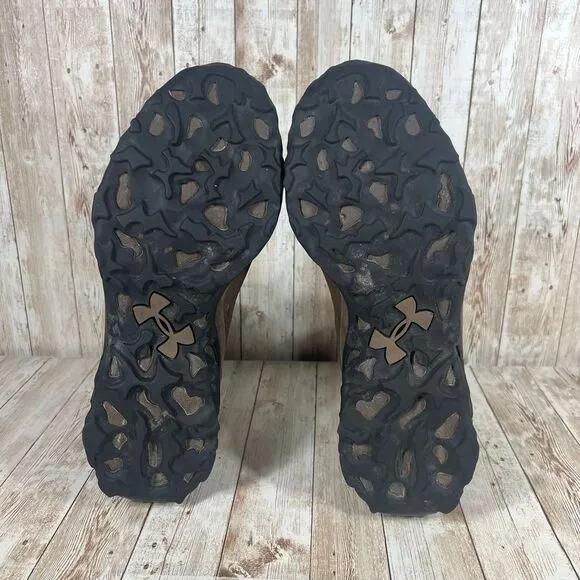 Under Armour Men's Uniform/Black UA Wall Hanger Leather Mid‎ Hiking Boots US 12