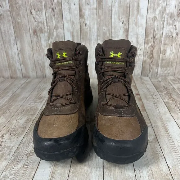 Under Armour Men's Uniform/Black UA Wall Hanger Leather Mid‎ Hiking Boots US 12
