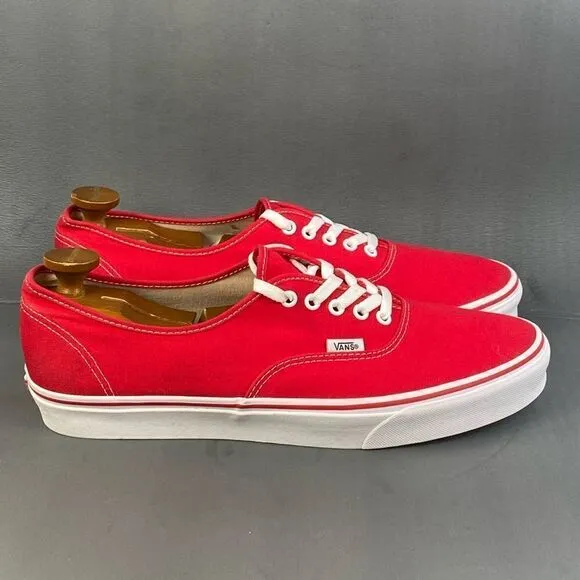 Vans Authentic 'Red' sneaker shoes mens size  13