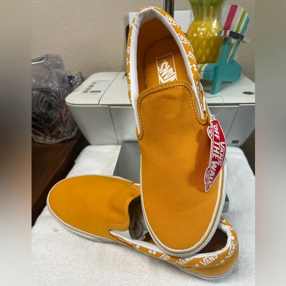 Vans Classic Slip On Logo Repeat