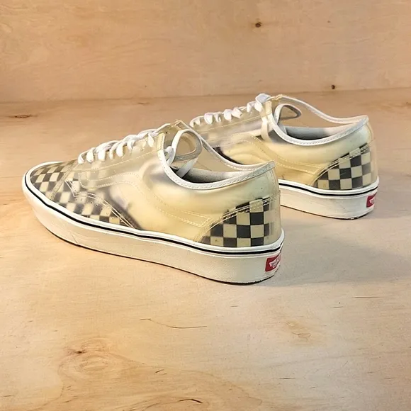 Vans ComfyCush Slip Skool Checkerboard Clear Mens Shoes