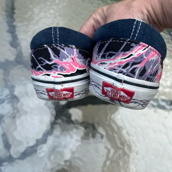 Vans Slip On Zap glow in the Dark trippy Skull skate shoe sneakers men’s 7.5/9 W