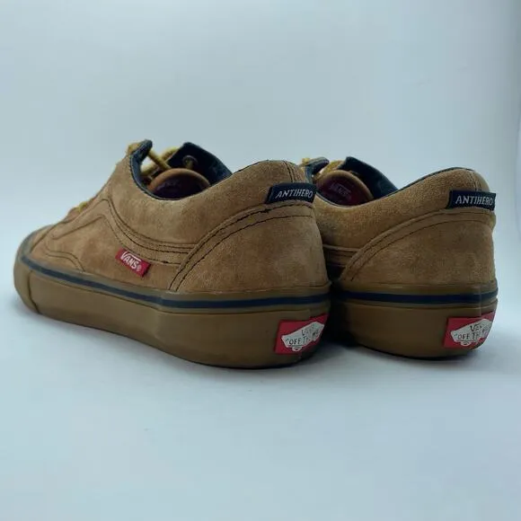VANS x ANTI-HERO Cardiel Camel Old School Pro Skateboard Shoes Size M 7.5/W 9