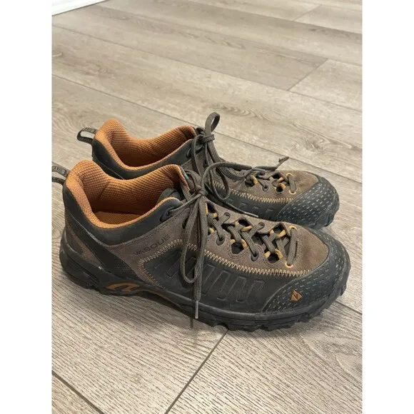 Vasque Juxt 7000 Hiking Trail Shoes Mens 11.5 M Brown Leather Low Top Sneakers