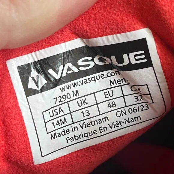 Vasque Re:Connect Here Low Hiking Shoes Moonless Night‎ Mens Size 14 US