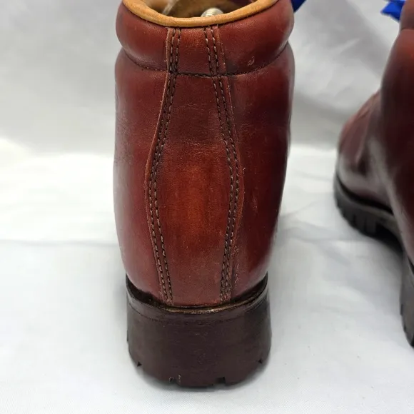 Vasque Vintage Leather Hide Brown Rugged Hiking Boots Womens 8.5 GUC