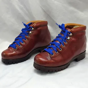 Vasque Vintage Leather Hide Brown Rugged Hiking Boots Womens 8.5 GUC