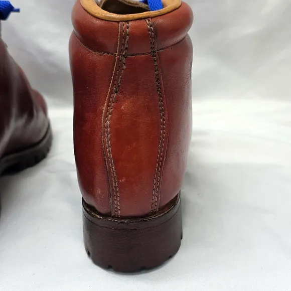 Vasque Vintage Leather Hide Brown Rugged Hiking Boots Womens 8.5 GUC