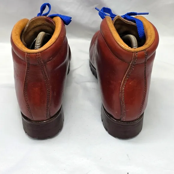 Vasque Vintage Leather Hide Brown Rugged Hiking Boots Womens 8.5 GUC