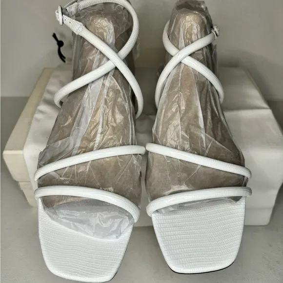 VERONICA BEARD Maci Leather Strappy Sandals coconut casual summer comfy outdoor