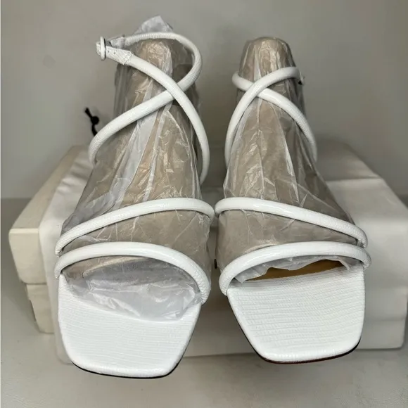 VERONICA BEARD Maci Leather Strappy Sandals coconut casual summer comfy outdoor