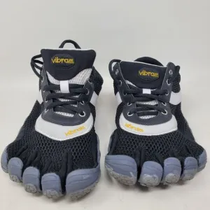 Vibram Fivefingers Shoes M338 Black White Vibrant EU-Sz 42 Womens 10.5 Men 9 NEW