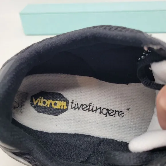 Vibram Fivefingers Shoes M338 Black White Vibrant EU-Sz 42 Womens 10.5 Men 9 NEW