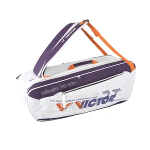 Victor BR5223AJ 6 piece racket bag [Bright White/ Medium Purple]
