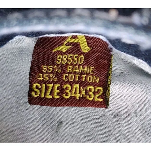Vintage Antique Gold Brooklyn Fit 34Wx32I  Streetwear Funky Denim Jeans