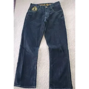 Vintage Antique Gold Brooklyn Fit 34Wx32I  Streetwear Funky Denim Jeans
