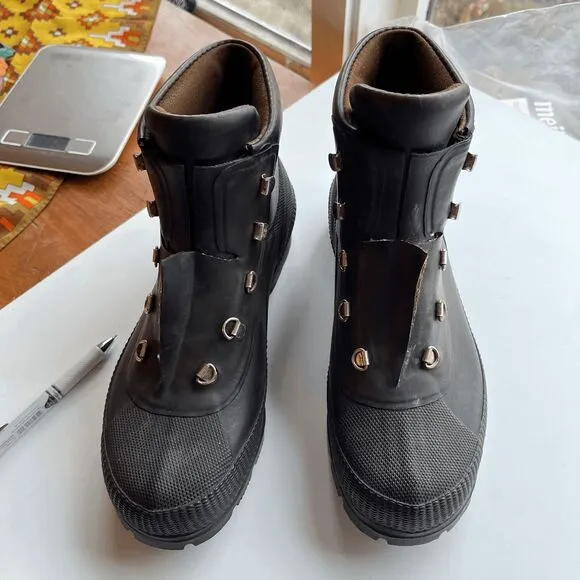 Vintage L.L. Bean DryBoot Rubber Hiking Boots Sz 9 Waterproof Workwear