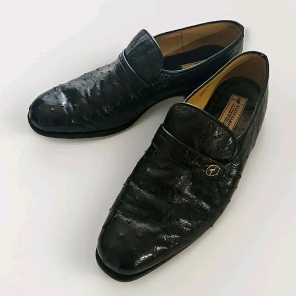 Vintage Ostrich Shoes Made In Italy 13 Wide ?