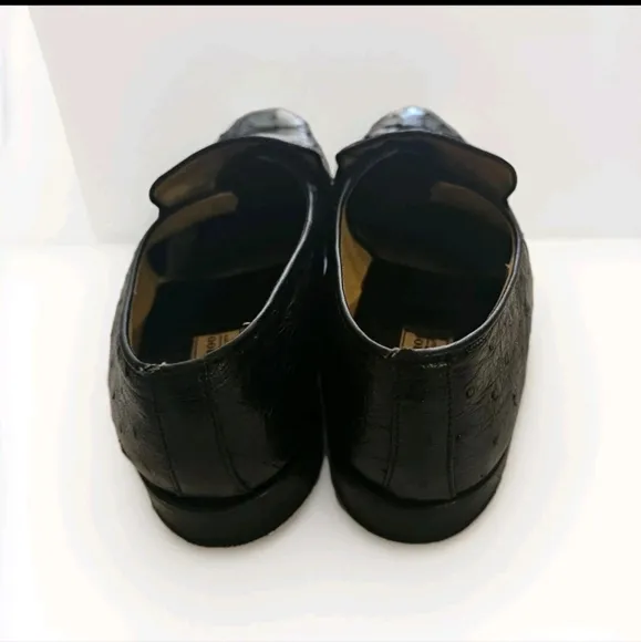 Vintage Ostrich Shoes Made In Italy 13 Wide ?