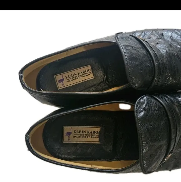 Vintage Ostrich Shoes Made In Italy 13 Wide ?