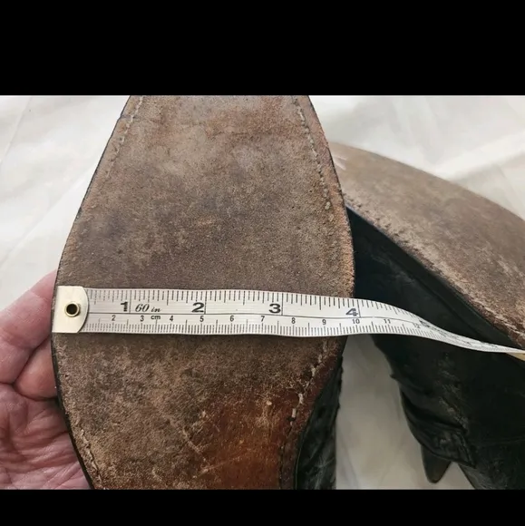 Vintage Ostrich Shoes Made In Italy 13 Wide ?