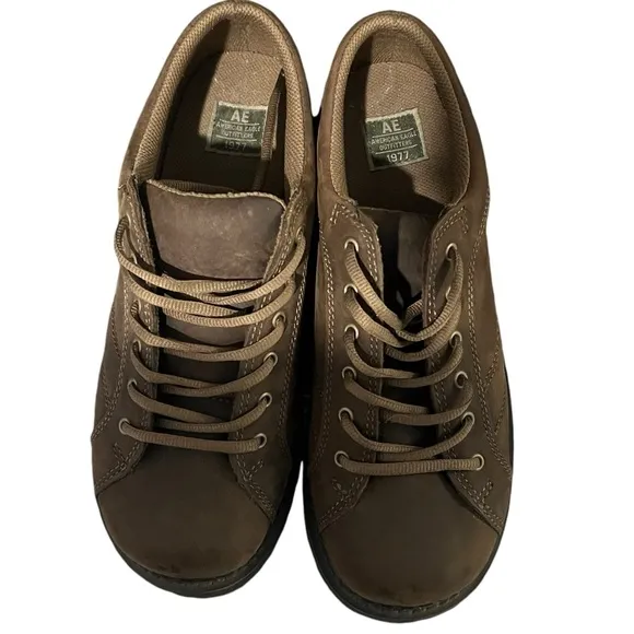 Vintaqe American Eagle Women's Oxford Shoes Y2K 90s Brown Size 10