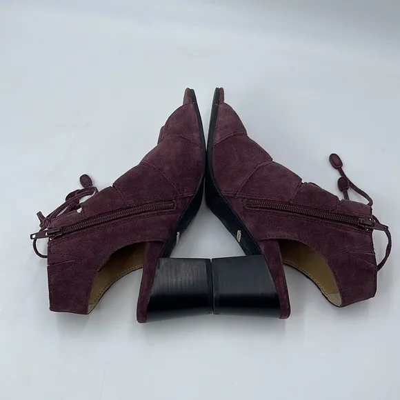 Vionic Suede Lace-up Sandals - Bristol Merlot