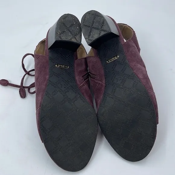 Vionic Suede Lace-up Sandals - Bristol Merlot