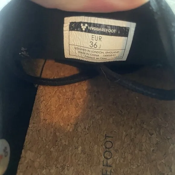 Vivobarefoot Ra III Women's EU 36 J Black Leather Outdoor Zero Drop Shoes